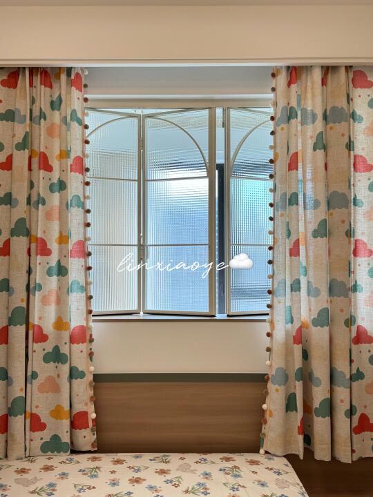 淄博金地.华著☁️原木奶油风窗帘案例