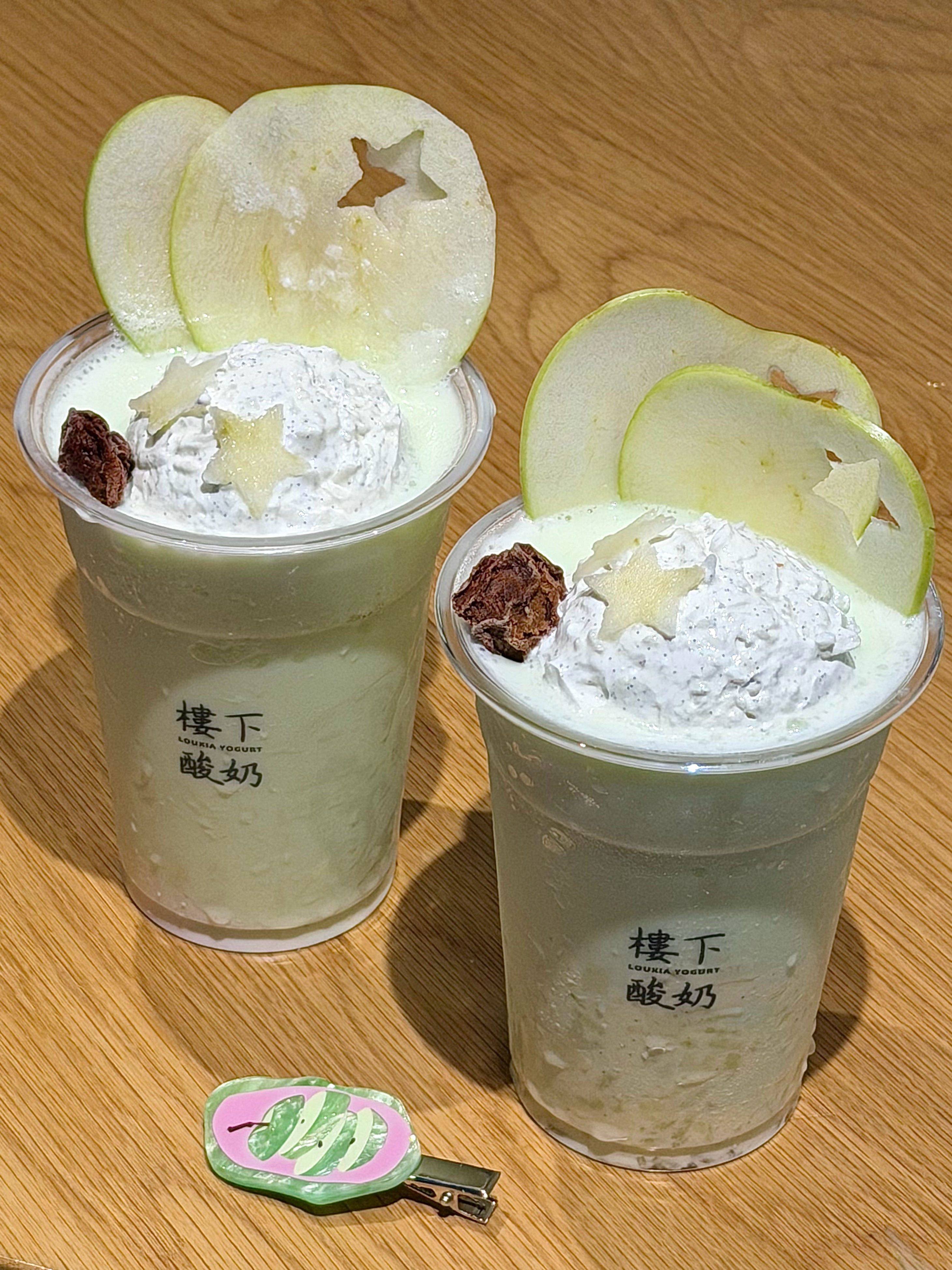 南京德基新出的！！好喝死了😭上天入地找不到更好喝的！！青苹果话梅软米酪雪沙沙?