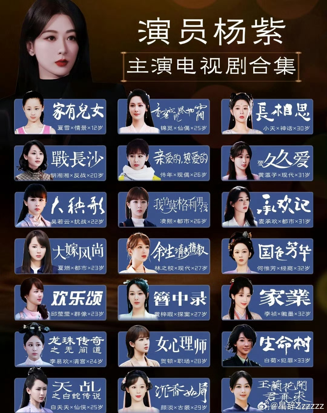 杨紫全方位爆发📚从少女到御姐，古装现代无缝切换，杨紫这业务能力简直是开了倍速播