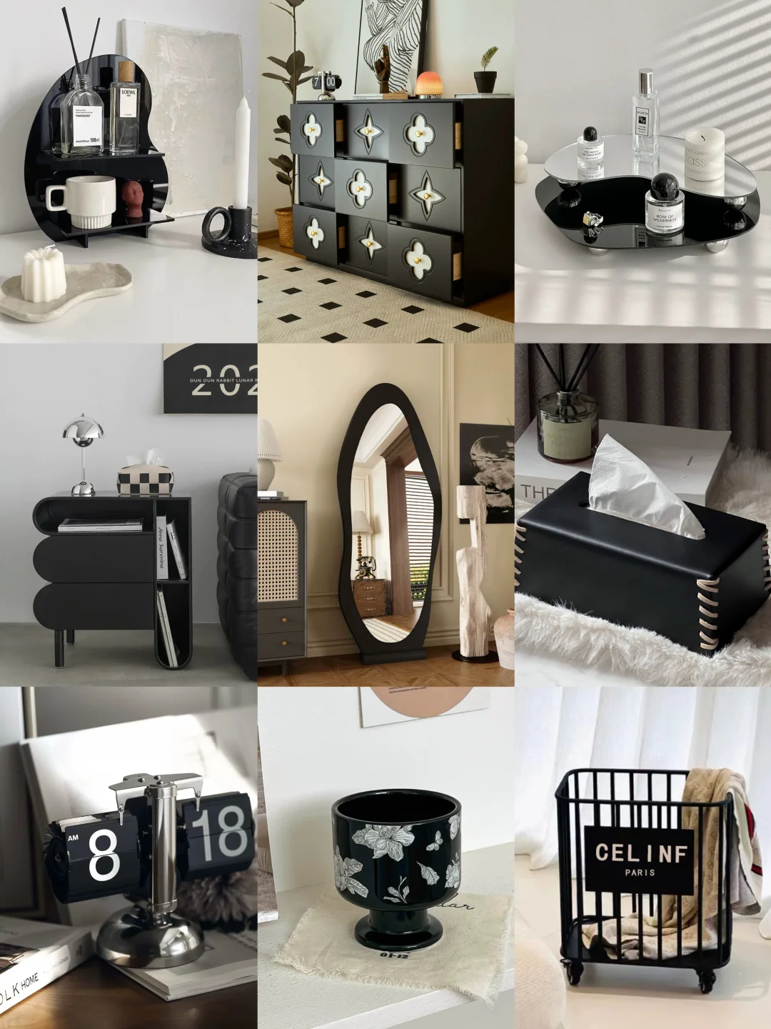 🖤黑色系软装，古希腊掌管氛围感的神‼️