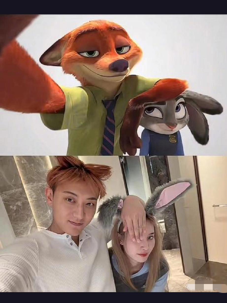 黄子韬徐艺洋这对真情侣cos尼克朱迪，甜蜜互动引发热议，他们的爱情究竟有多甜？