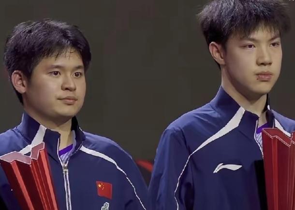 太可惜了
 新加坡大满贯男双决赛，林诗栋、黄友政0-3不敌勒布伦兄弟，全程仅用了