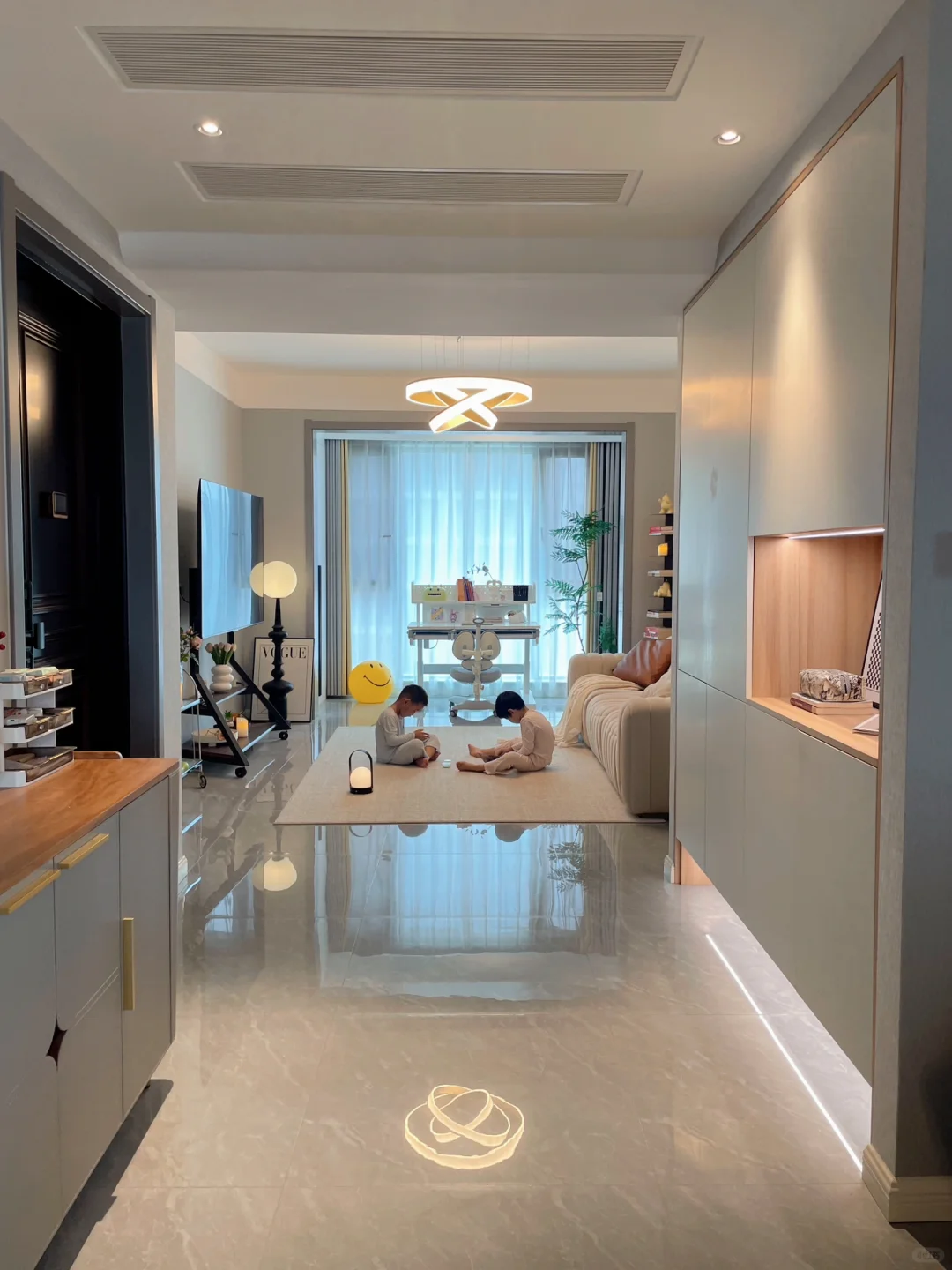 32岁，一家四口的110平dream house