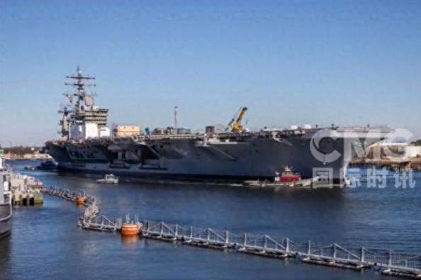 美军这是捅了“火窝子”？美军“艾森豪威尔”号核动力航母在船厂维护期间突然起火，8