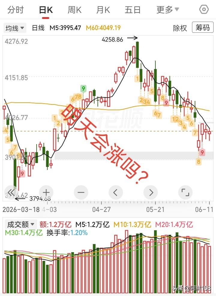 6.11收评，缩量假阳线小十字星，明天会涨吗？

今天主力和散户都躺平了，又不拉