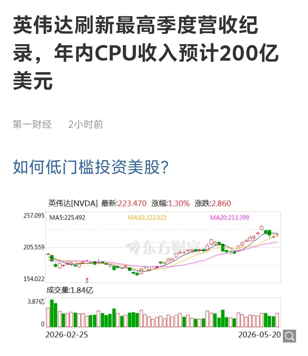英伟达财报英伟达Q1净利润583亿美元 一个季度利润约 4198 亿元人民币！英
