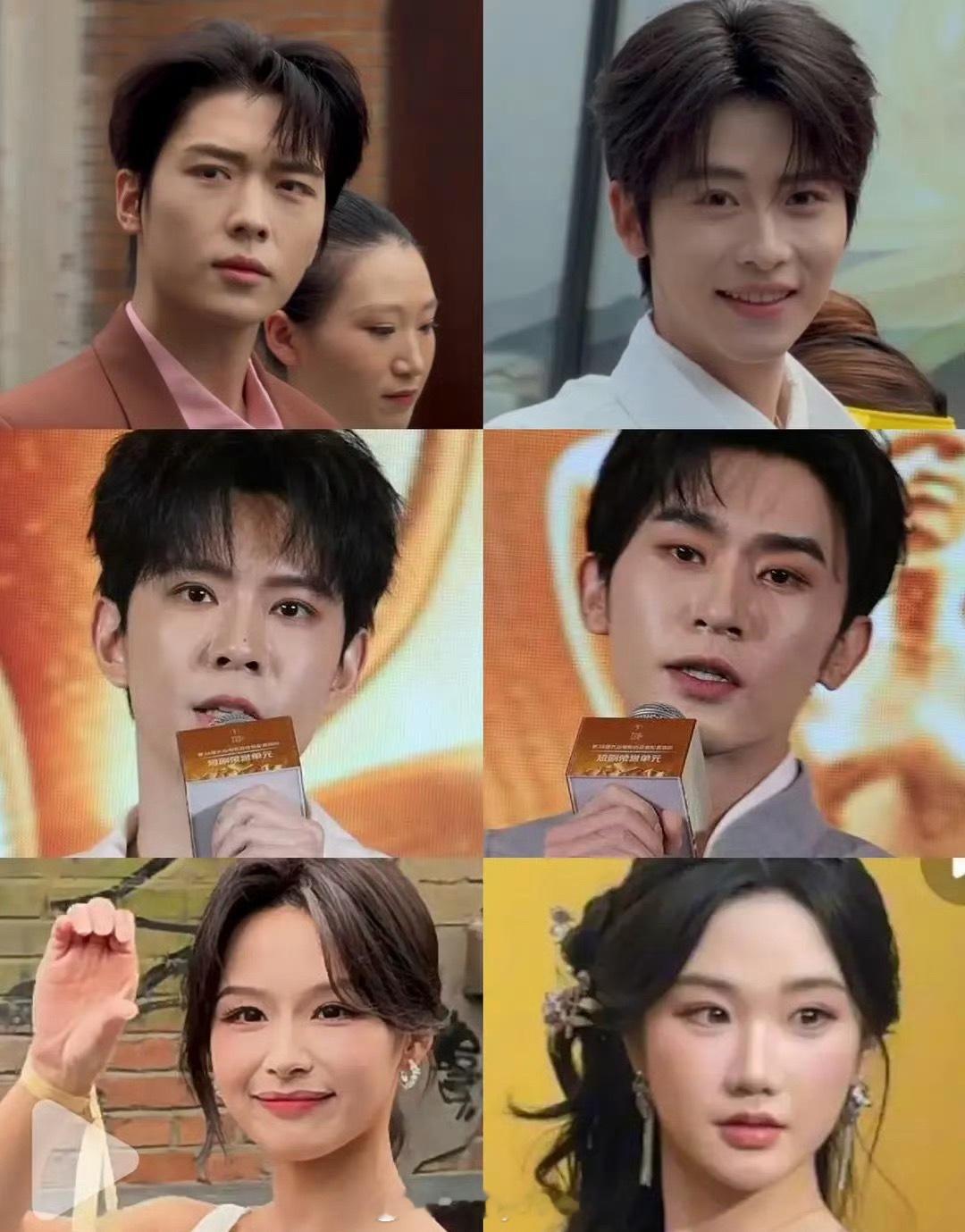 百花奖红毯短剧顶流怼脸生图，女演员都还可以，男演员…… 