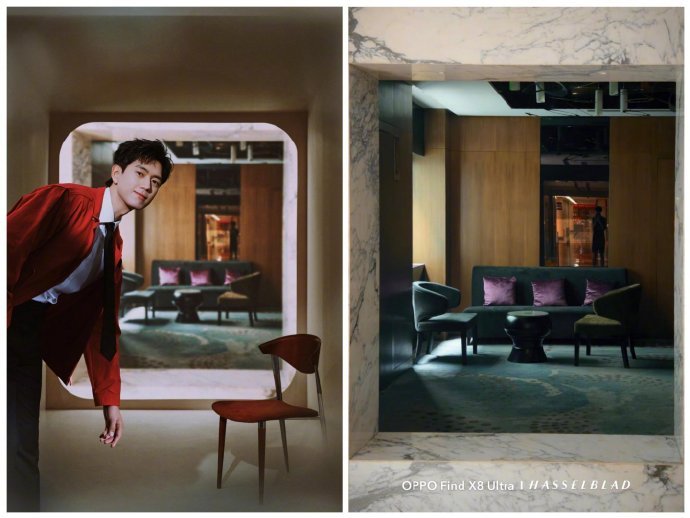 李现用自己的摄影作品做背景图 被李现春晚出发图的细节狠狠戳中！背景全是他的摄影作