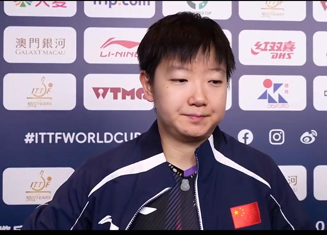 2026澳门世界杯16强，孙颖莎击败梅谢芙，
赛后进行了精彩发言，此前第一目标实