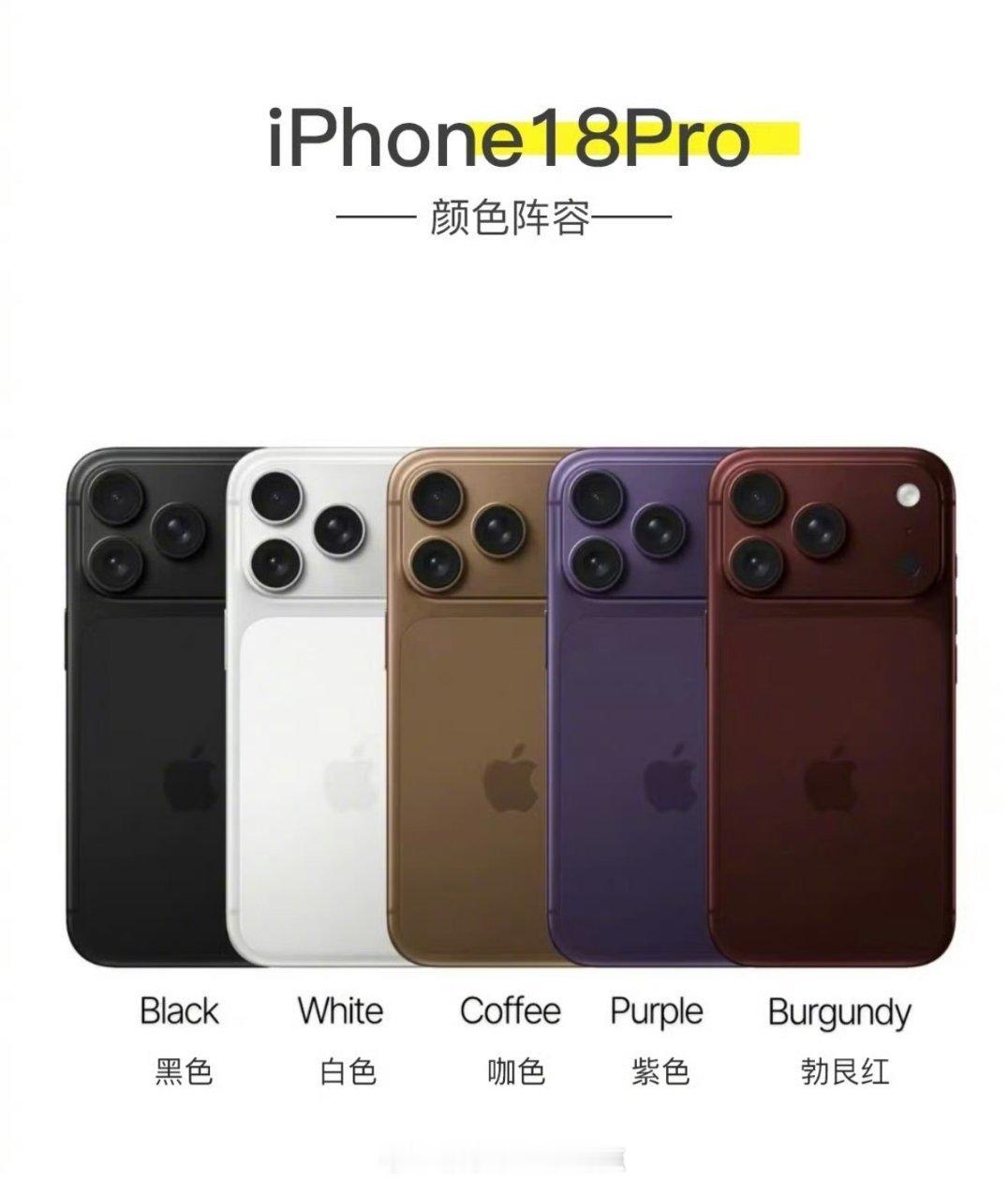 iPhone18Pro新配色目标一眼最新款大红大紫太鲜艳我还是喜欢白色 