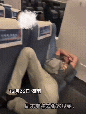 高铁车厢变成“难民营”，男子带娃出行被熏到怀疑人生!

外国游客的素质究竟谁来管