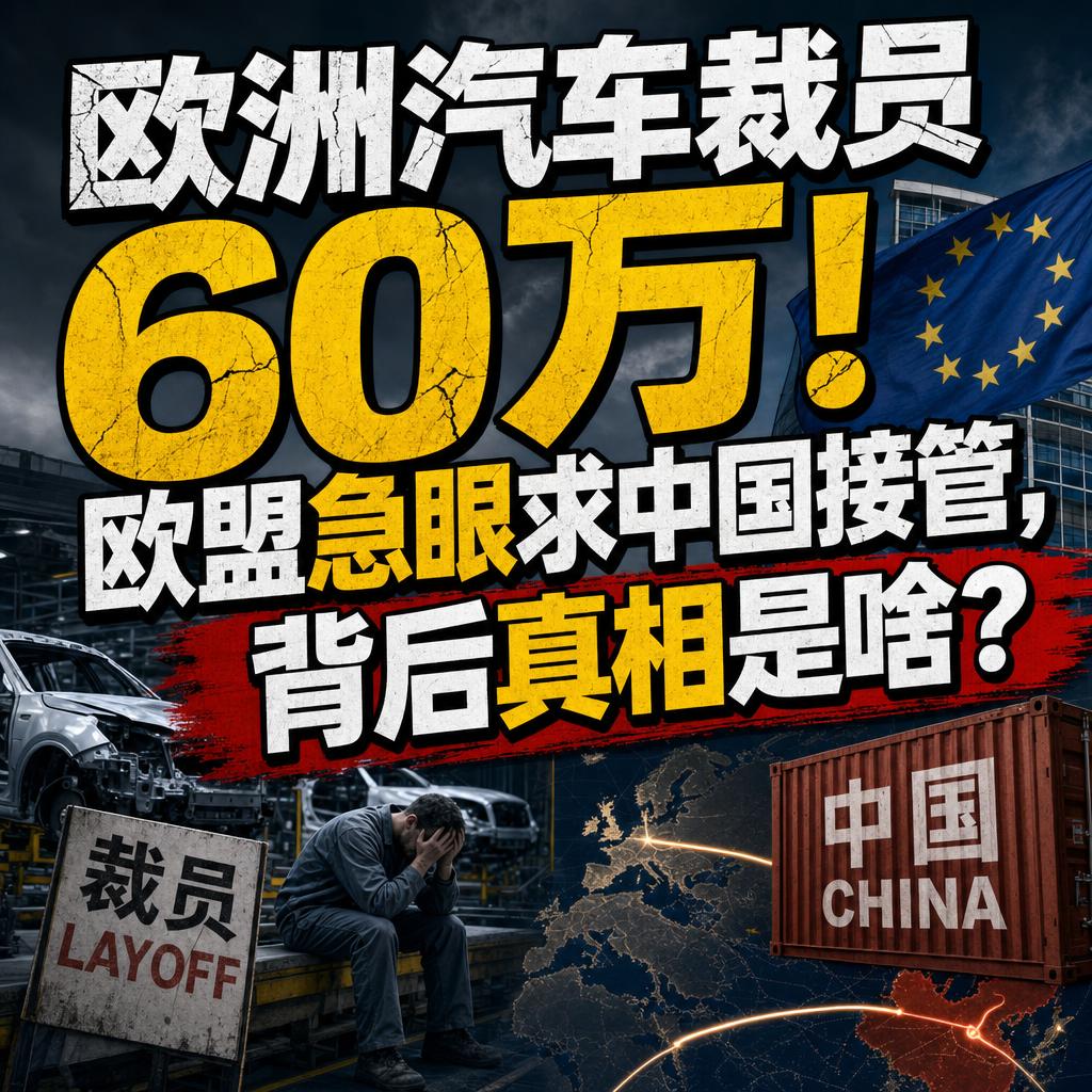 欧洲汽车业陷裁员危机 牵手中国寻求自救
60万岗位，这不是危言耸听，而是欧盟官方