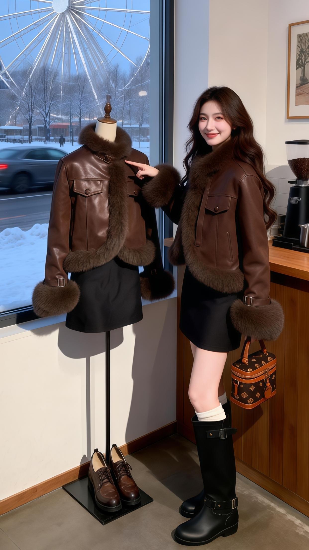 气质女神穿搭 女神范 名媛气质 冬季搭配 优雅气质