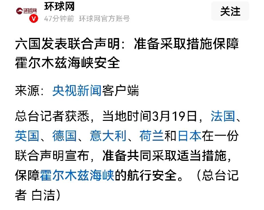 虽然媒体进行报道，欧洲国家基本拒绝了美国政府提倡的护航油轮方案，但并不等于置之不