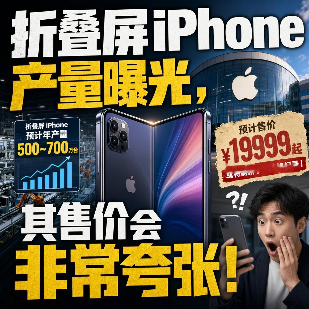 很多人还在幻想苹果第一款折叠屏能"真香"，但最新供应链消息把价格摊开一看，这可能