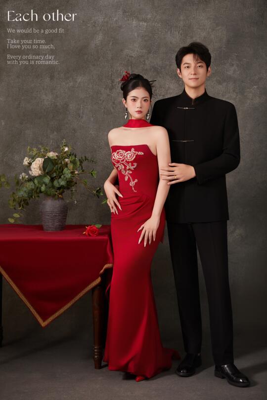 初修了4张婚纱照