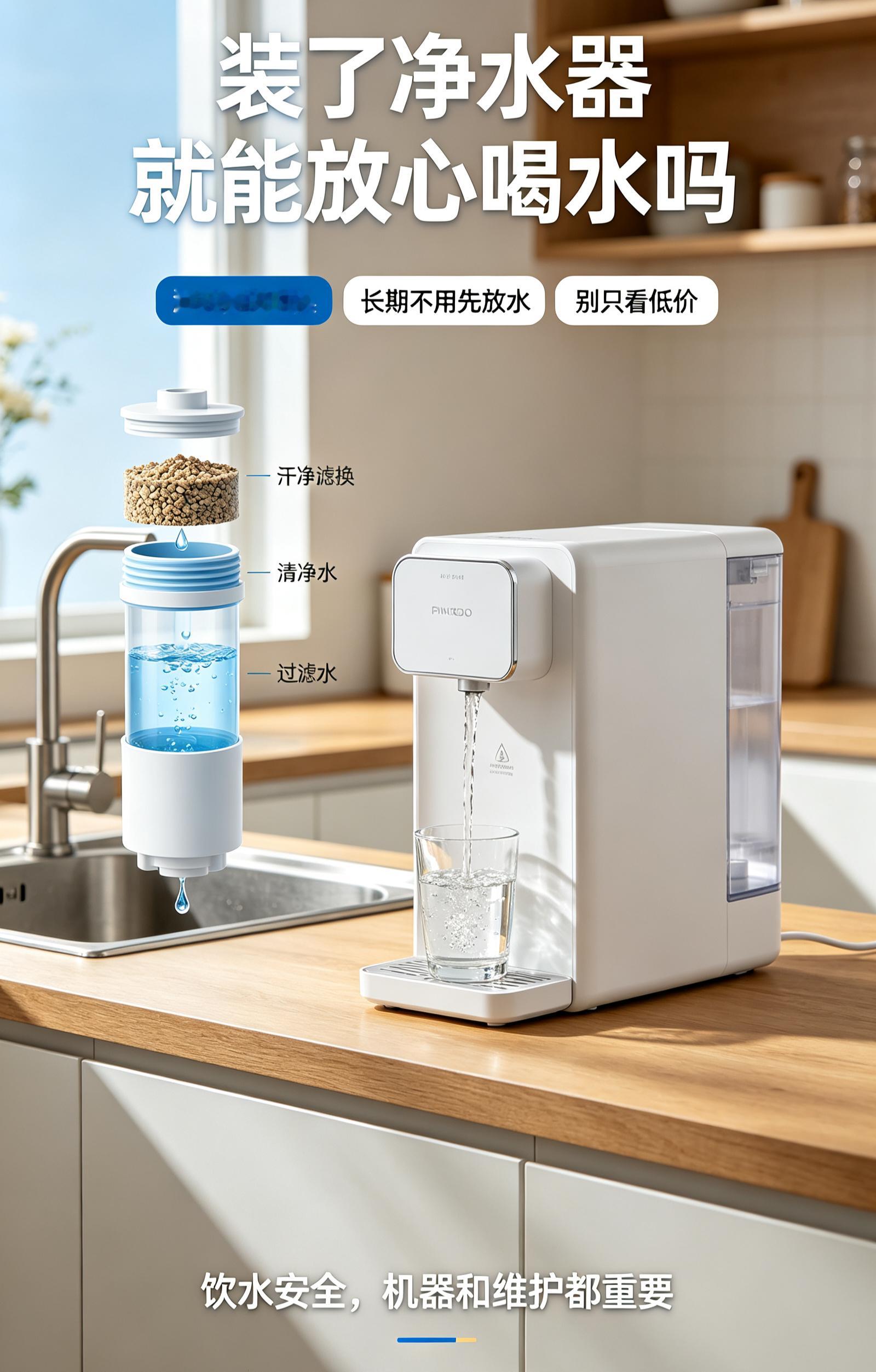 装了净水器就能放心喝水吗不少家庭装上净水器之后，就觉得饮水问题彻底解决，直接打开