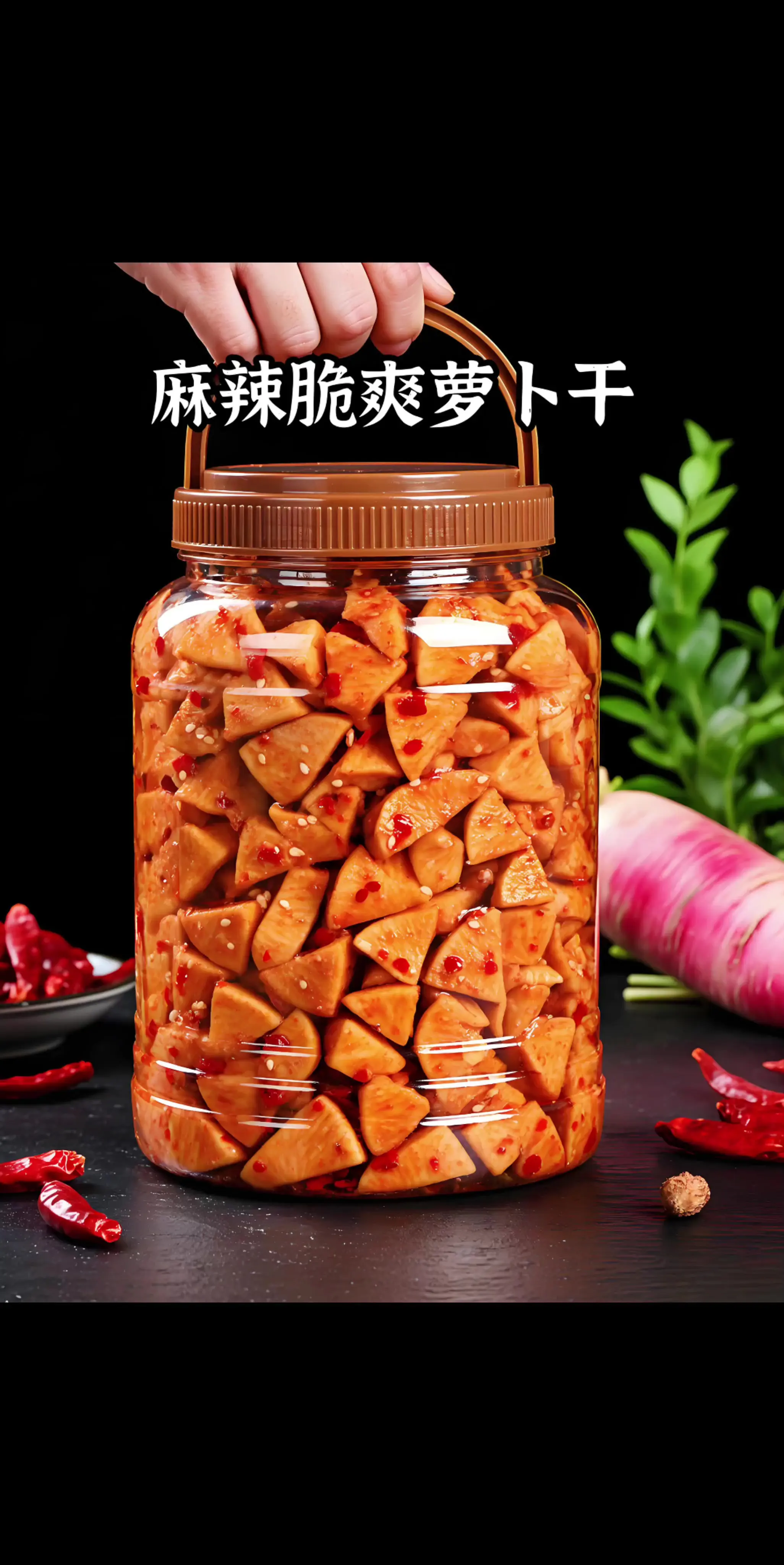 家人们，巨巨巨下饭的萝卜干来了！这个价到手2罐，麻辣爽口特下饭，早上配...
