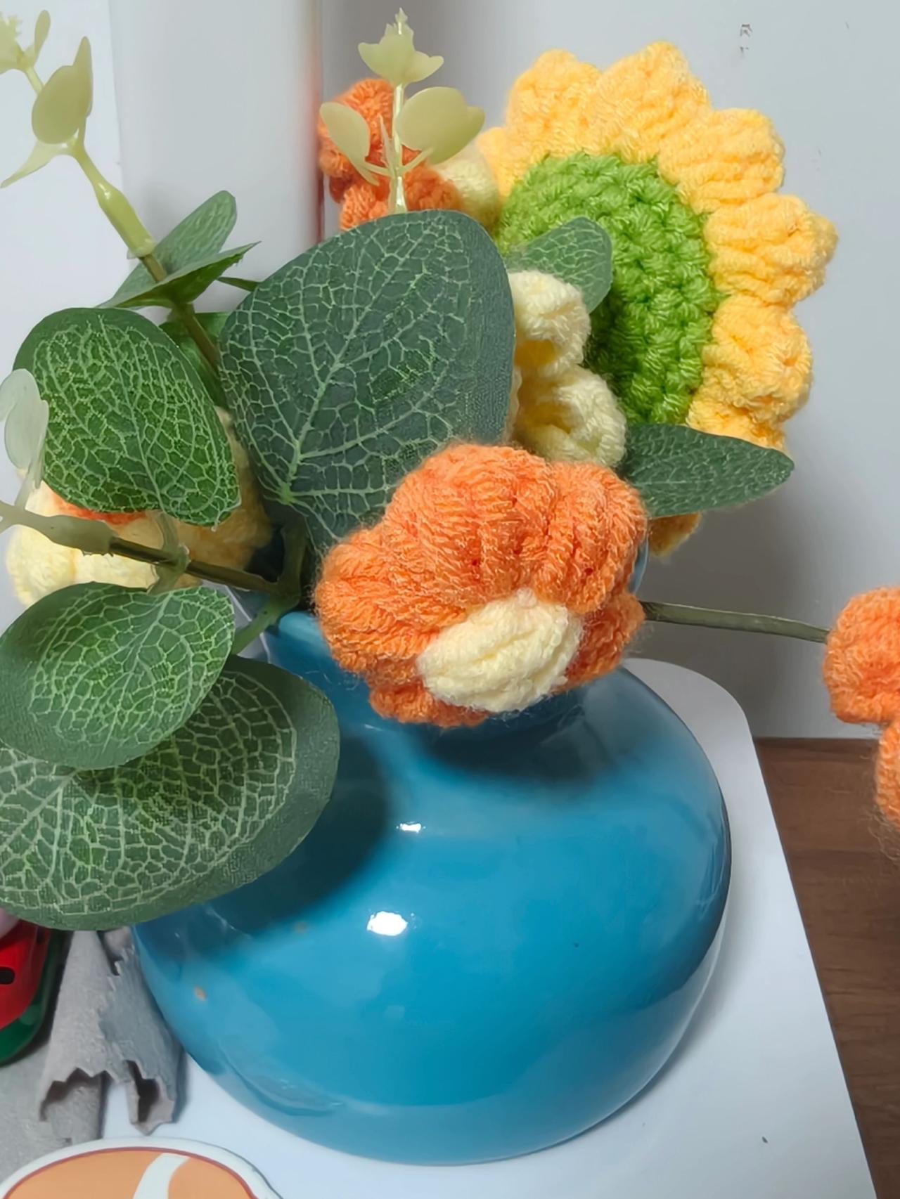 保护好朱博士。大方展示你的手工diy 手作治愈时刻 手工向日葵 手工向日葵摆件