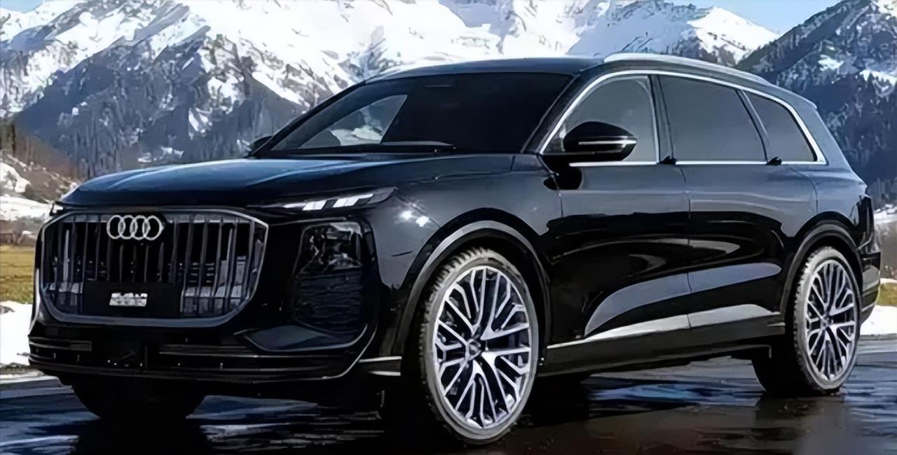 近日，海外媒体首曝奥迪全新旗舰 SUV Q9 官图。新车定位大型豪华 SUV，将