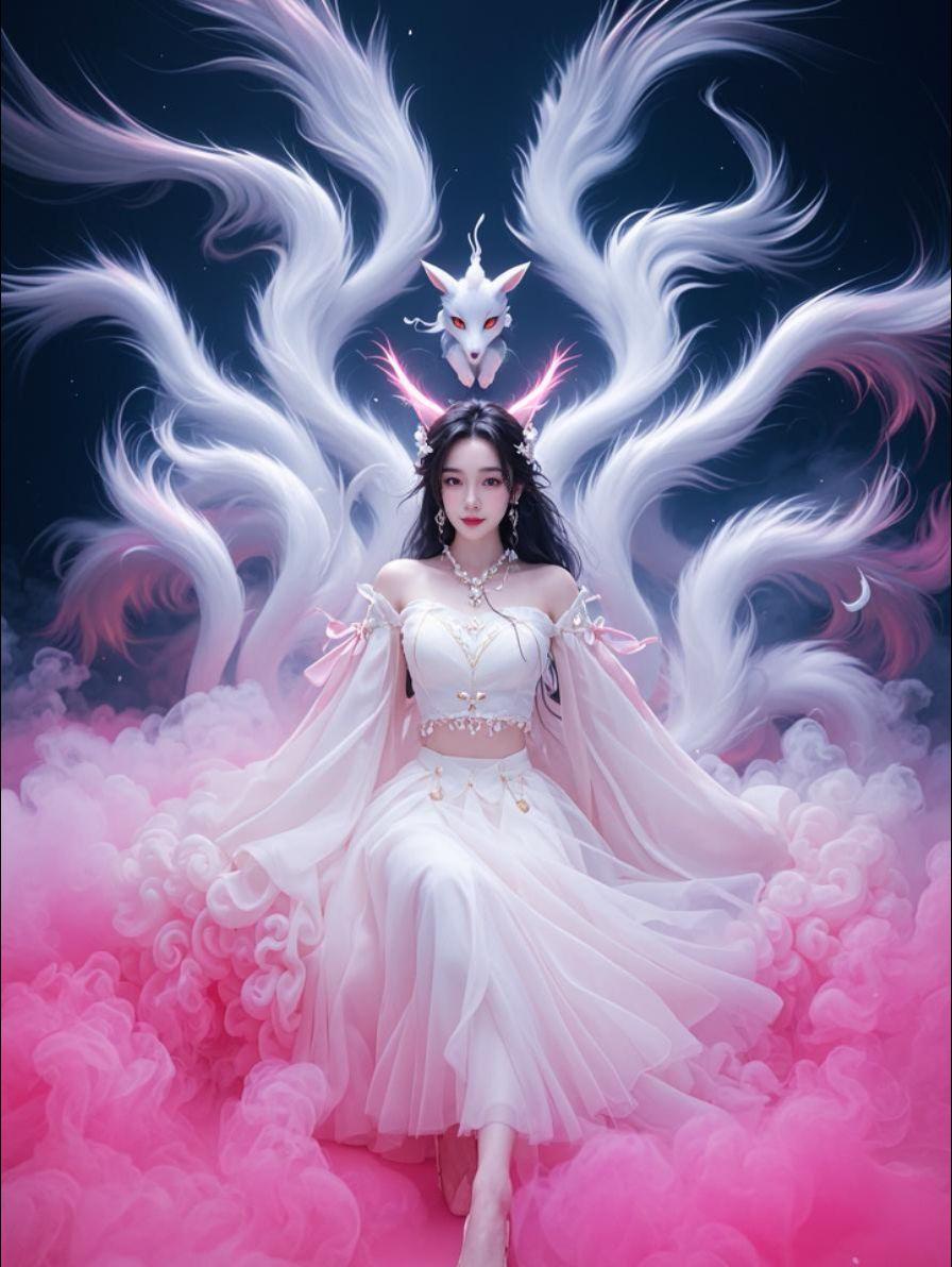 AI粉雾灵狐 我也来试试这个神仙特效