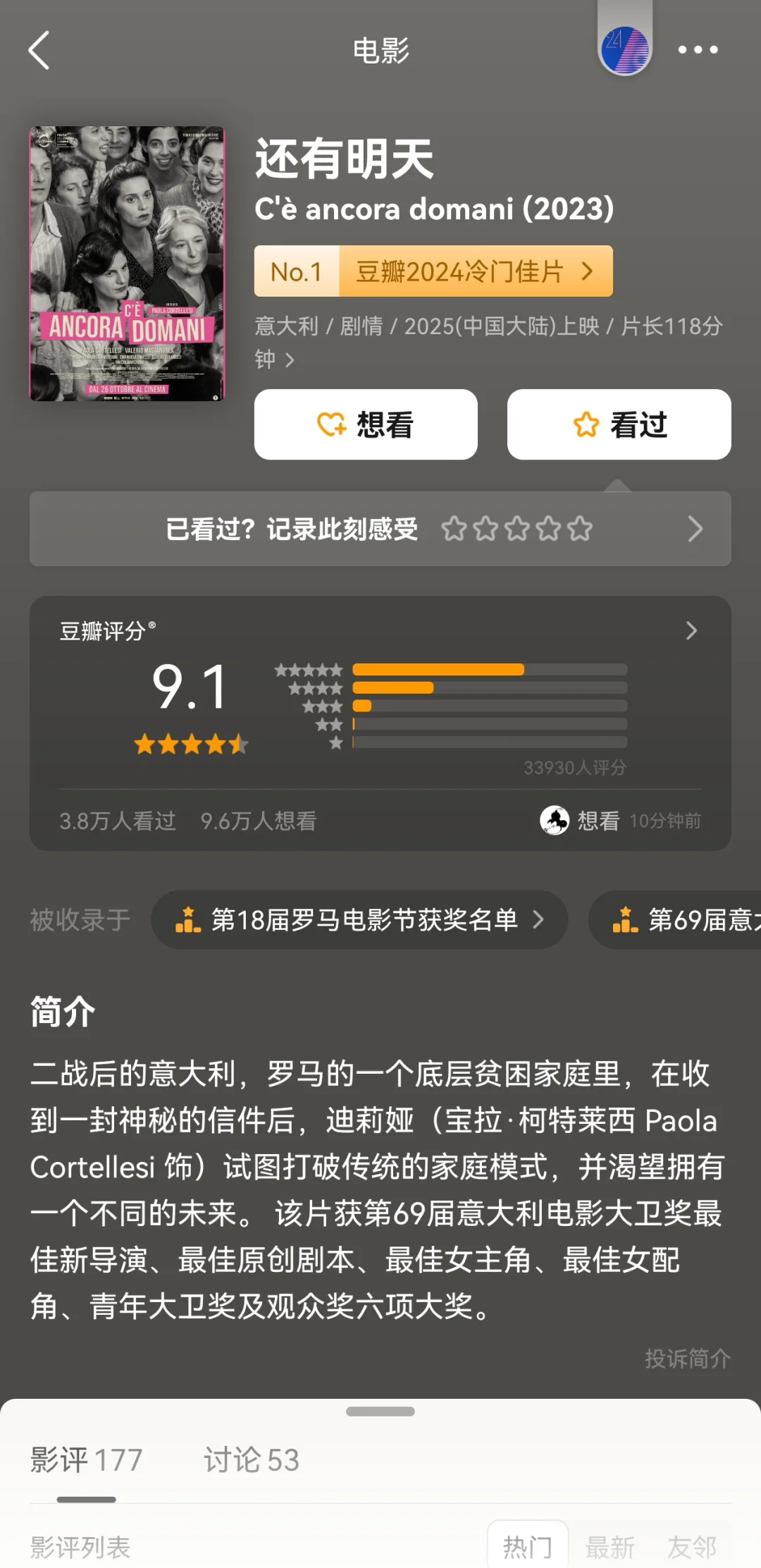 豆瓣均分8.2❗2024年超高评分冷门佳片❗️