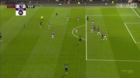 又是罗梅罗！！！！！伯恩利2-2热刺 比赛第90+1分钟，奥多贝尔边路传中找到中