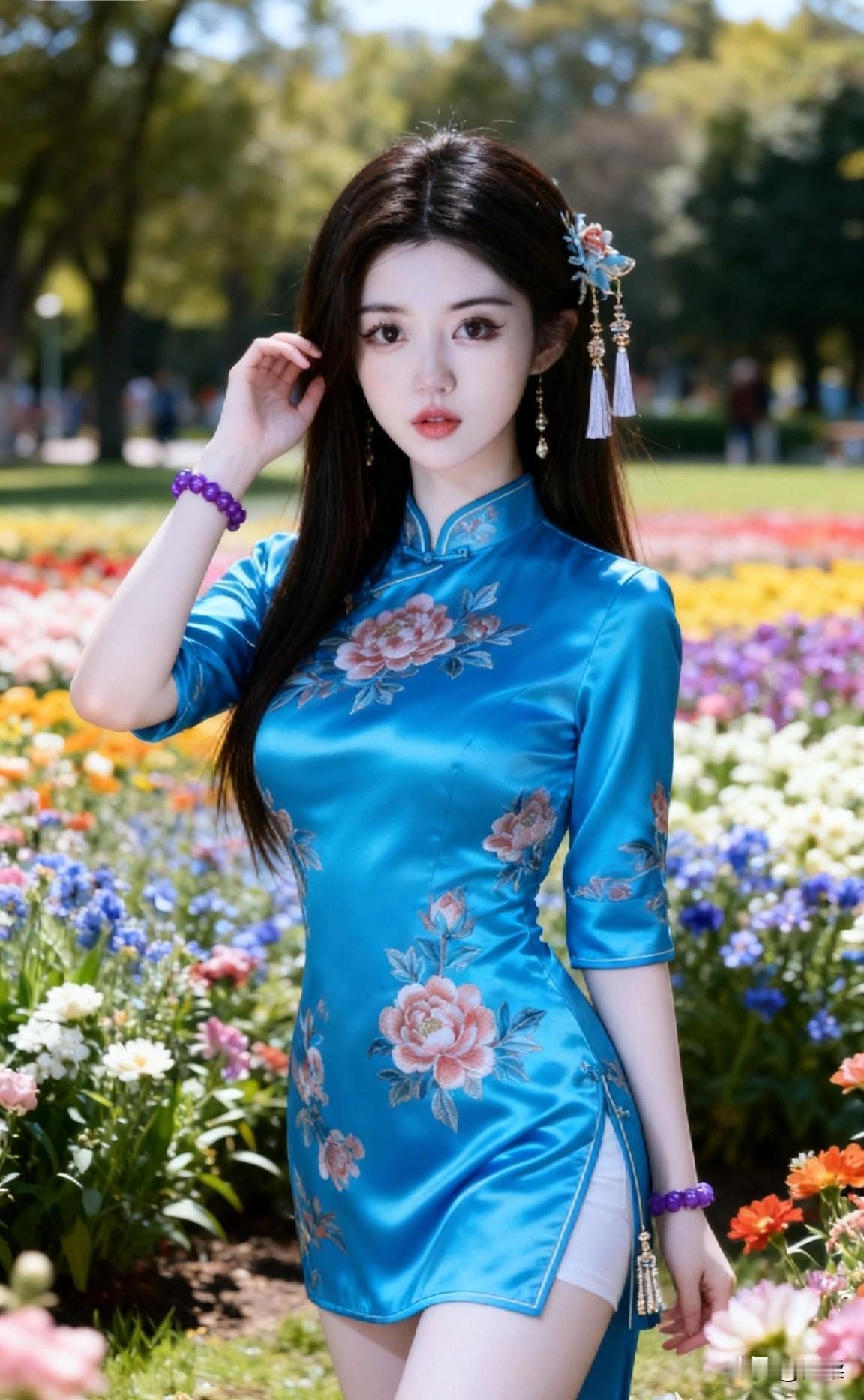 穿旗袍拍照有多美江南风旗袍照 美女旗袍照 江南旗袍照 旗袍秀美丽