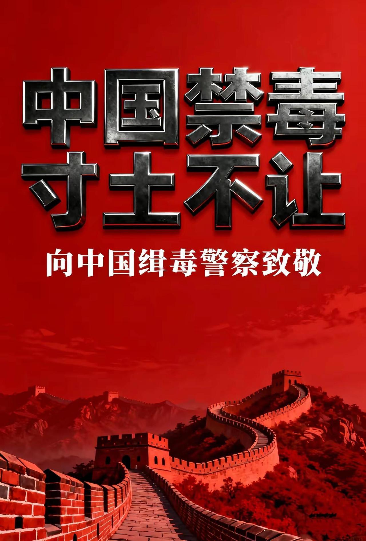 中国禁毒，寸步不让  向缉毒警察致敬  禁毒