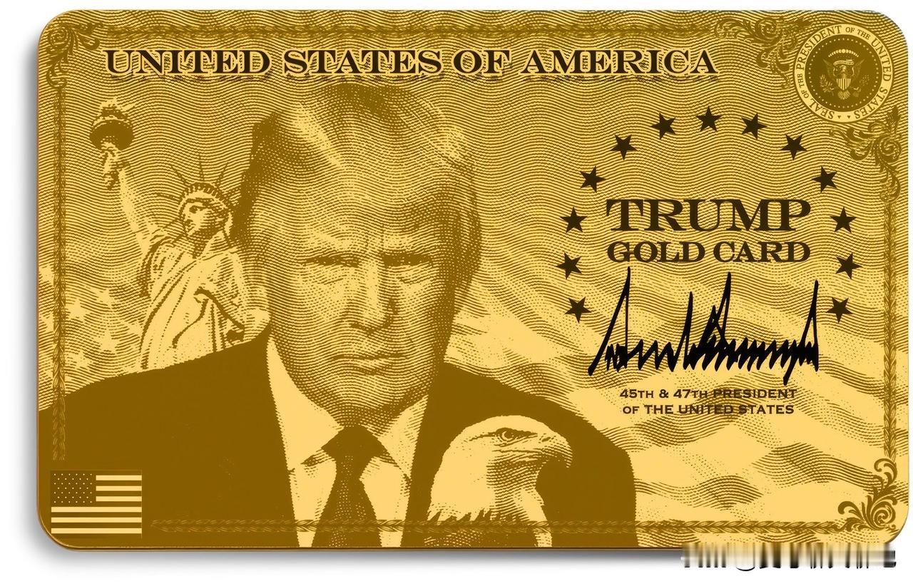 特朗普刚刚推出了一项新的“金卡”项目，为富裕移民提供一条快速通道。移民可以通过金