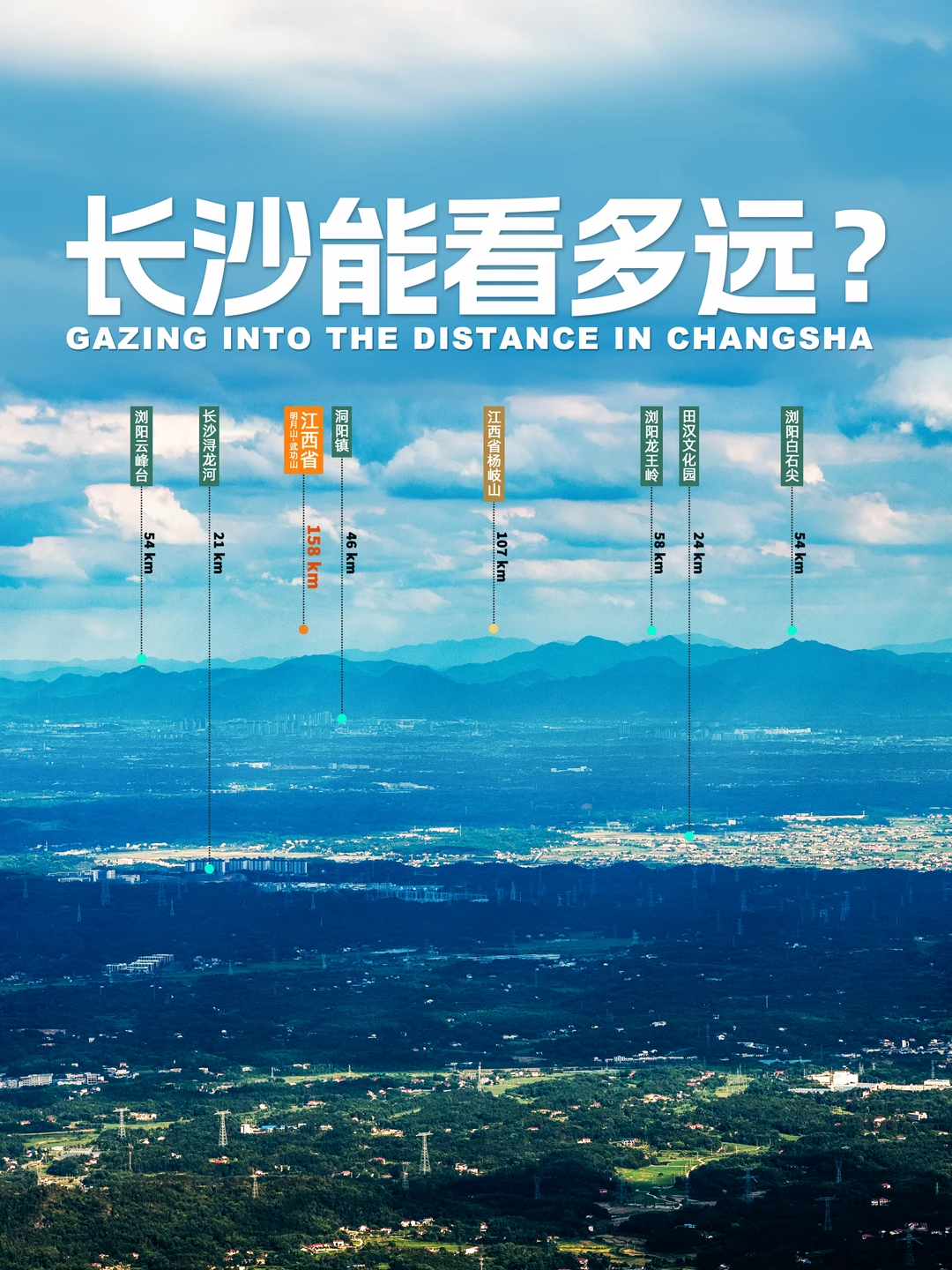 在长沙能看多远？湖北省、江西省 就在眼前🔭