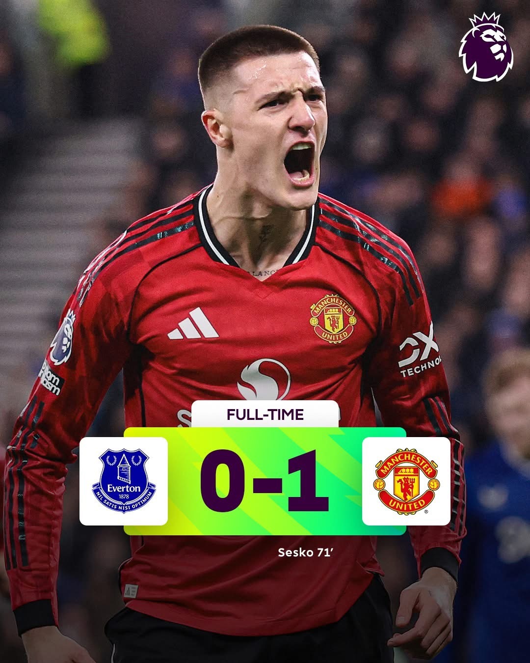 後備上陣效果更佳？薛斯高今場又有進帳，幫助曼聯1-0搞掂愛華頓排第四位。領隊卡域