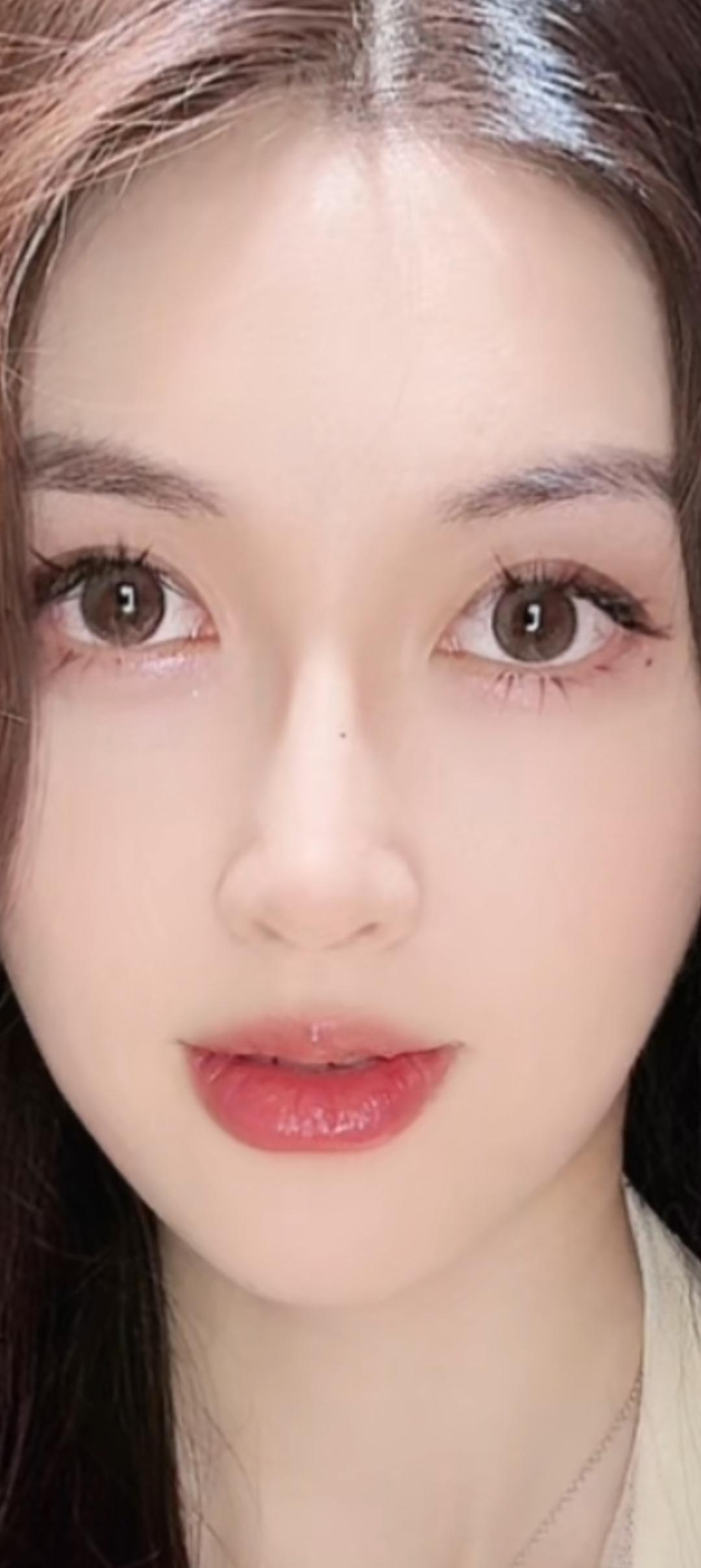 甜美可人的少女脸，自然妆容，清新自然！🌸💄💕