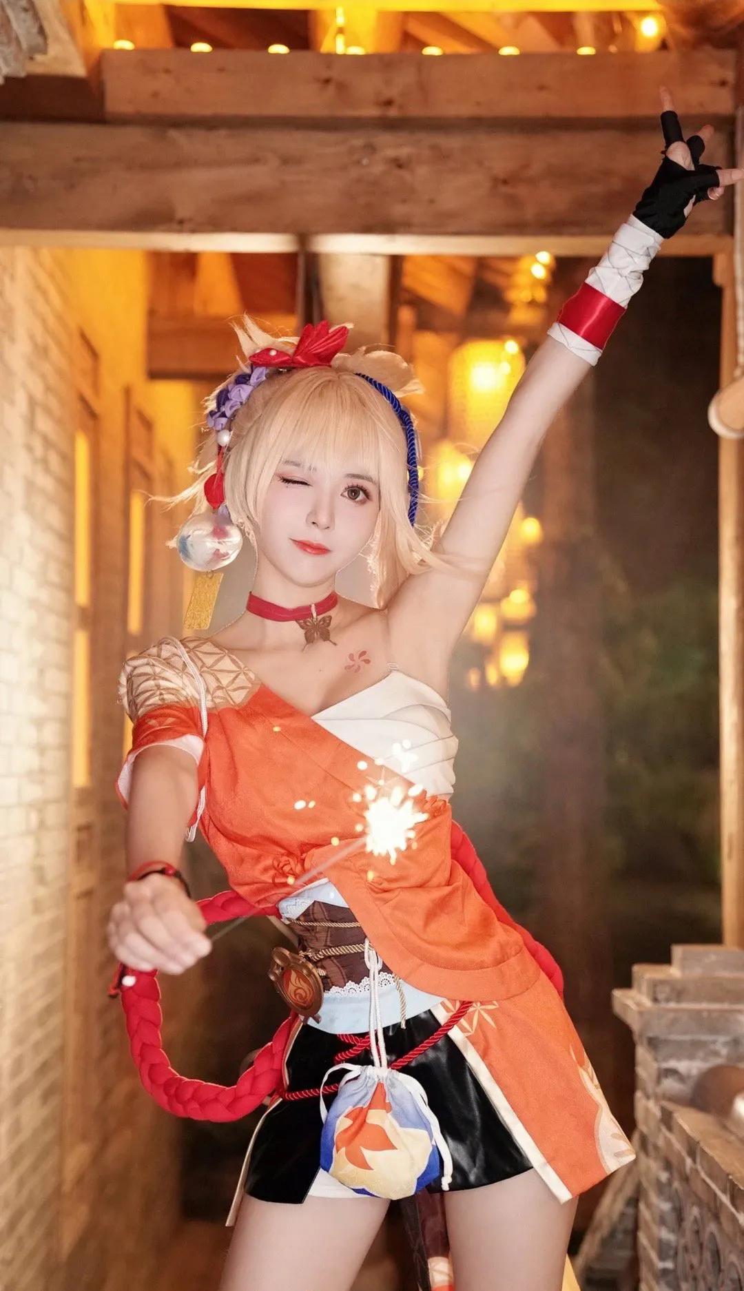 宵宫的烟花，会燃烧整个岛屿!  