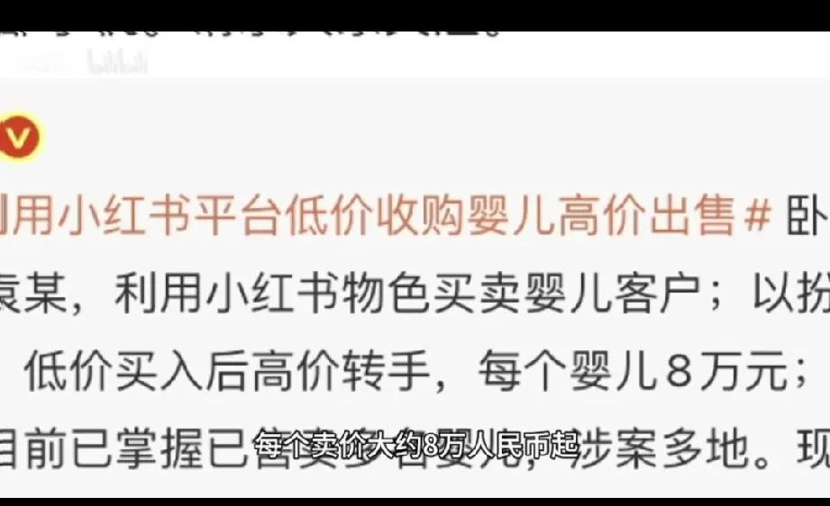 卧底举报
在某红书物色买卖婴儿客户，以扮演收养者，在怀孕，已生产的年轻姑娘手中，