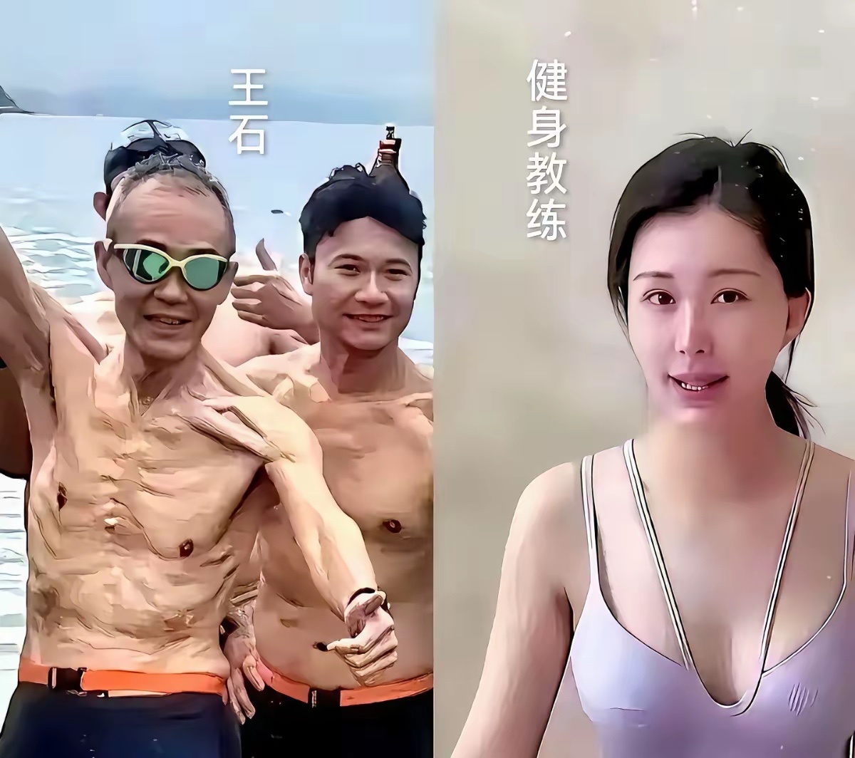 王石这么大年纪，竟然爱上了健身，和年轻人比体力似乎并不是明智的选择，看着王石骨瘦