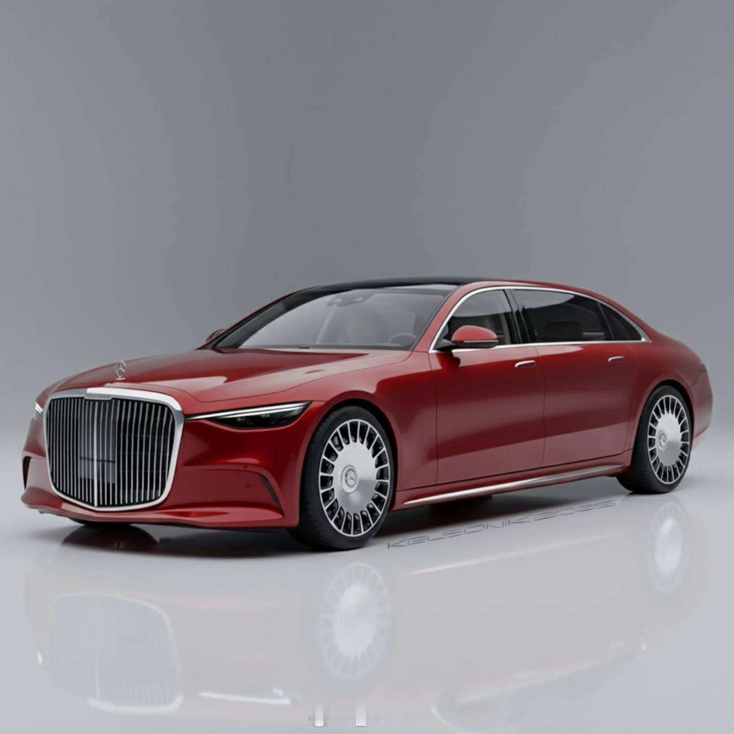 全新迈巴赫S级渲染图 记得有位粉丝要看全新迈巴赫S级渲染图，现在它来了，和现款相