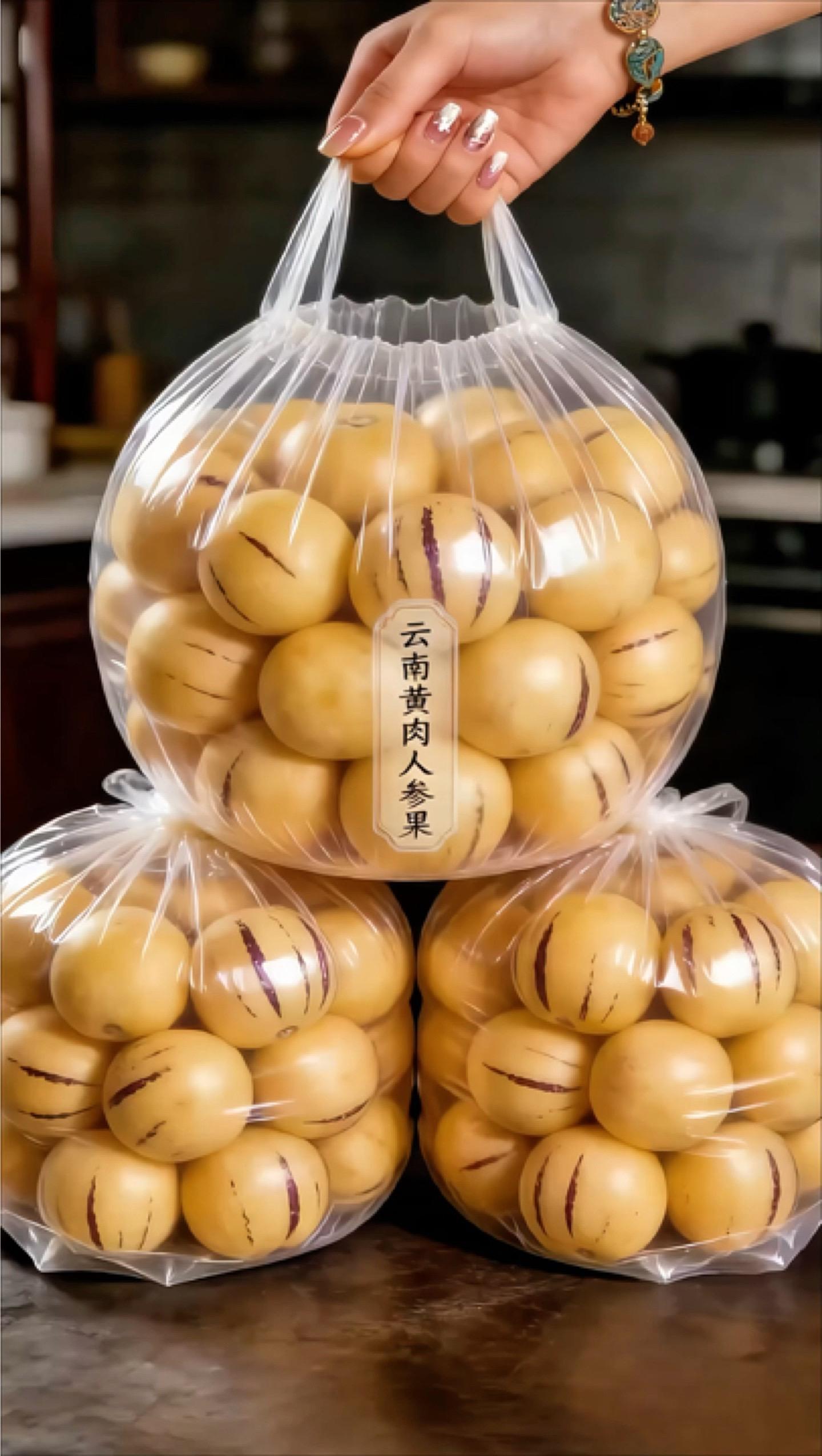 云南石林人参果真的太赞了！新鲜现摘，脆甜多汁，清甜回甘，口感自然，是这...