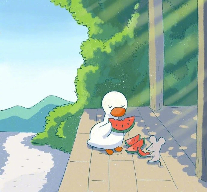 ♡ ʜᴀᴘᴘʏ̆̈◡̈ 🍉“放下焦虑，好的人生不慌不忙，生活嘛，慢慢来，你又不