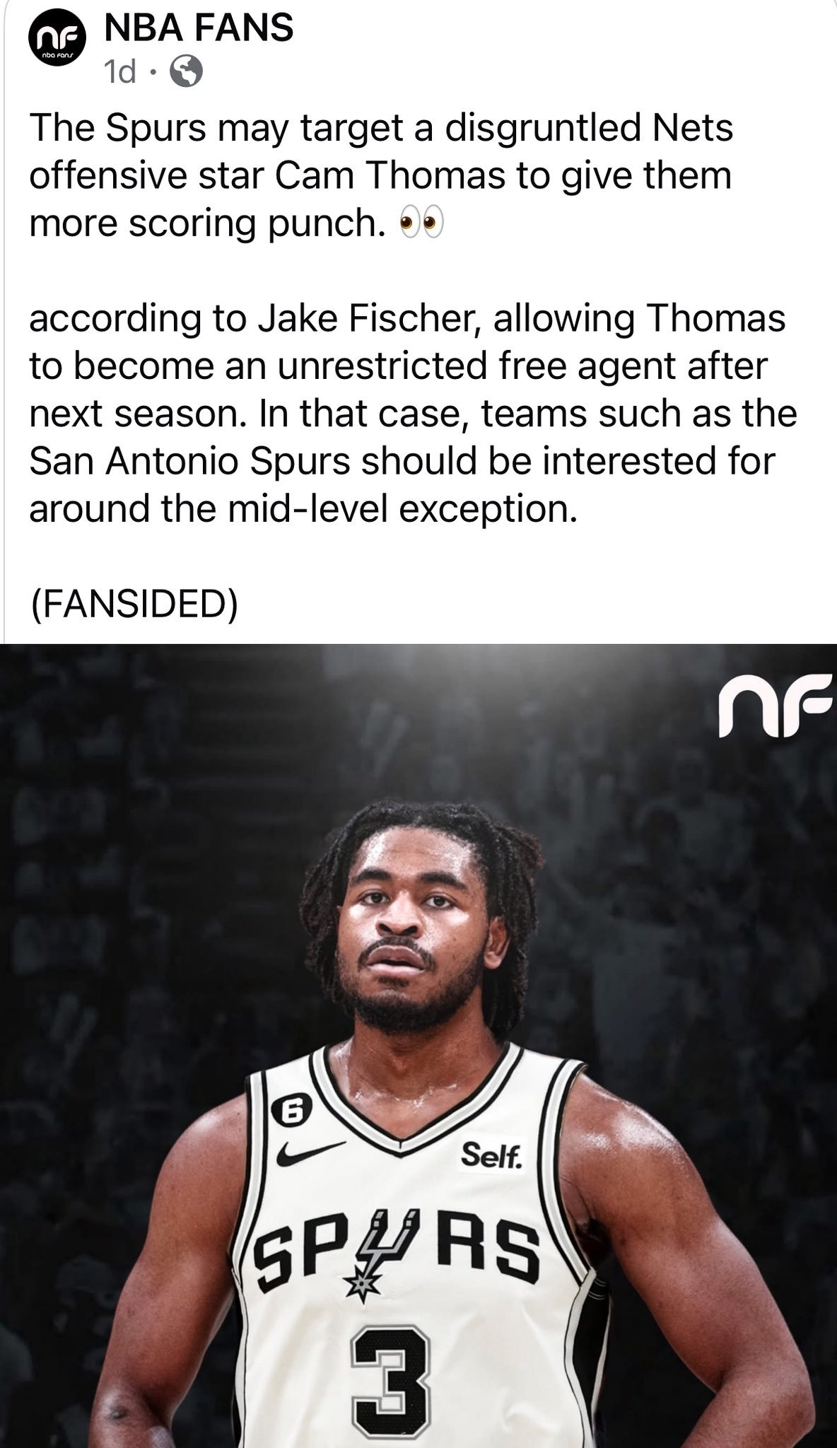 你别闹，马刺要他干啥？图他不会防吗？nba超季划我的观赛搭子 ​​​
