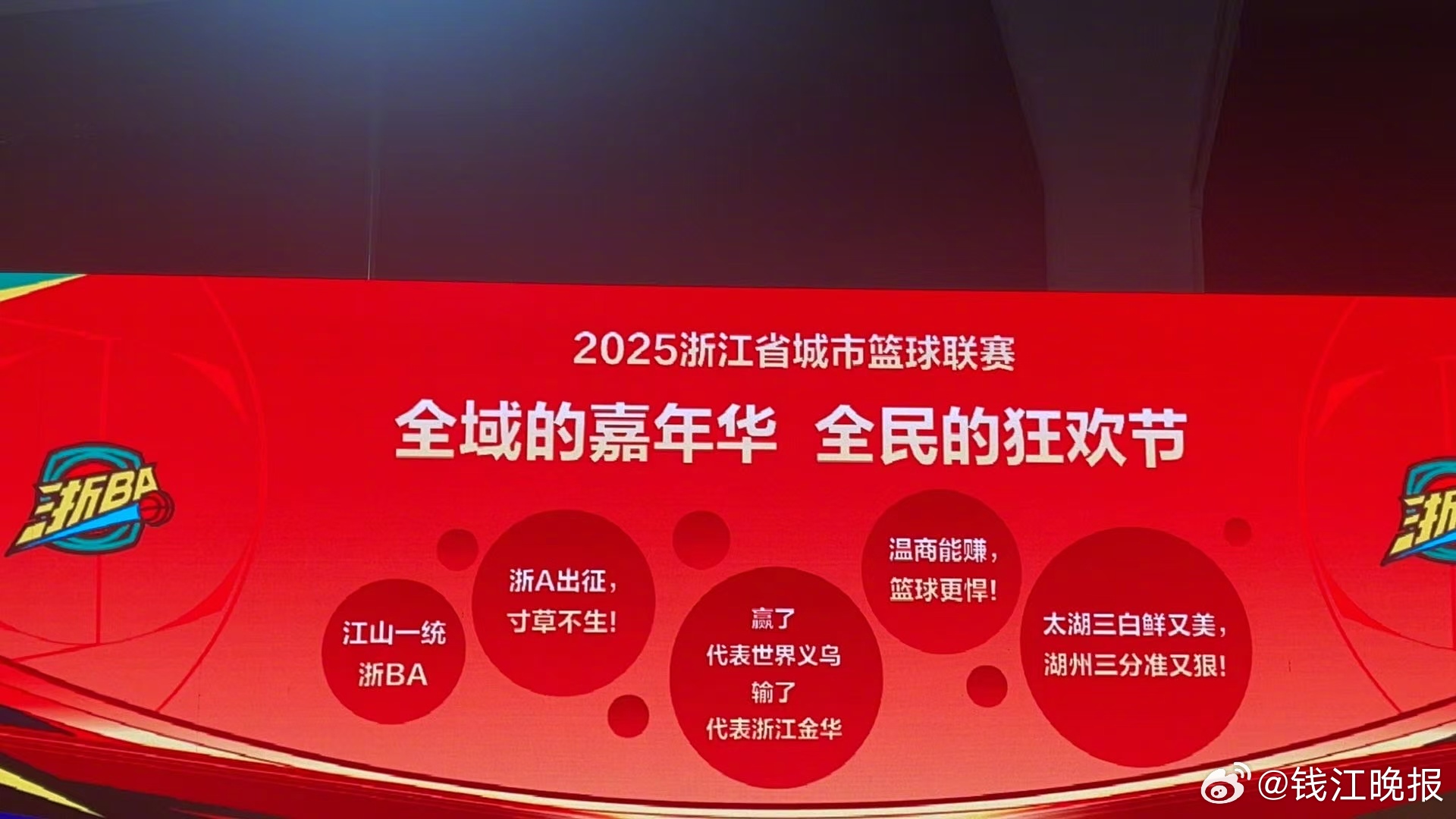 【#浙BA将开打花样标语火药味十足#】#赢了代表世界义乌输了代表浙江金华##我打