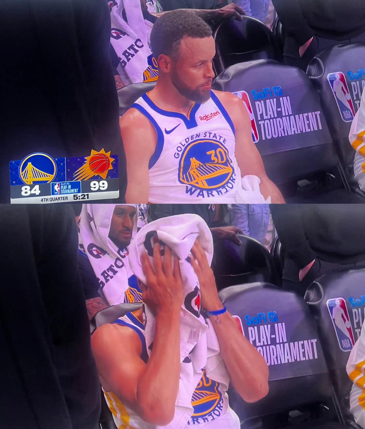 没辙了，太阳球球有回应，而勇士还在失误。可以跟勇士道晚安啦！
剩余3分23秒，勇