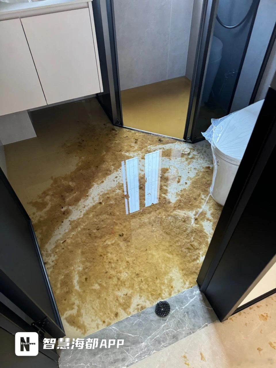 福建一业主新房未入住遭粪水倒灌 糟心！花了50余万元装修新房即将入住之际却遭楼栋
