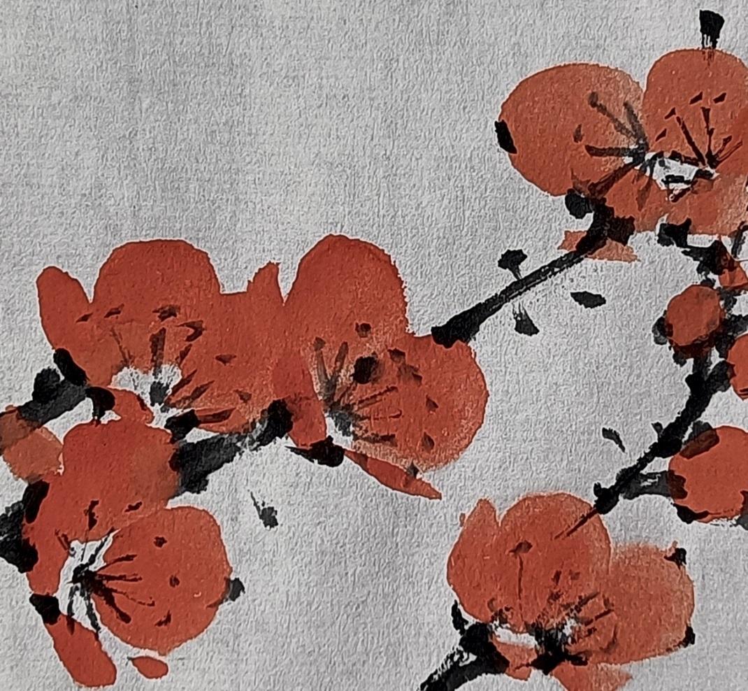 小写意红梅花