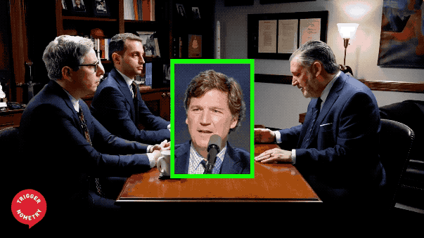 塔克·卡尔森已成为美国真正良心：他正在被口诛笔伐，被称为“美国最危险的煽动家”。