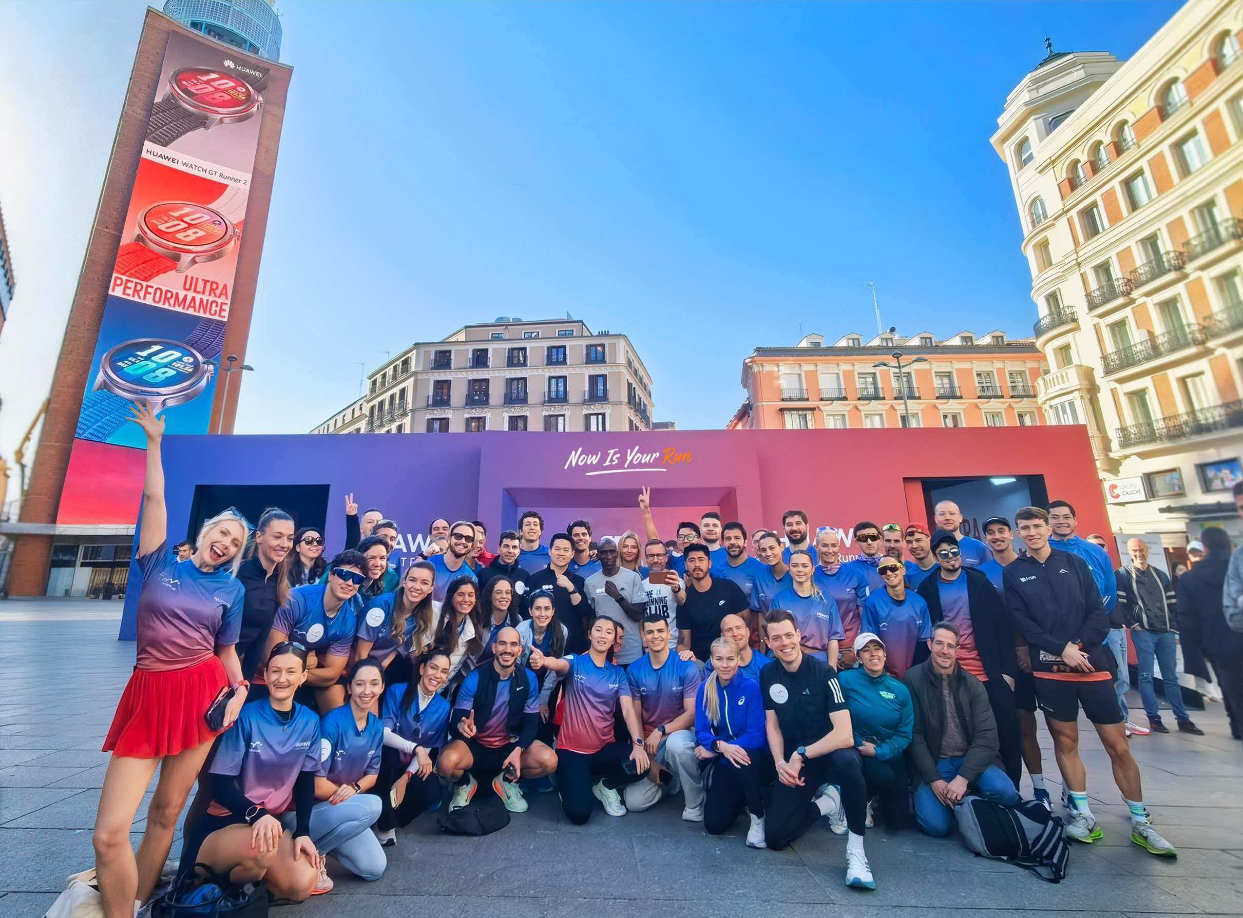 NowIsYourRun 重回欧洲市场！华为快闪店在马德里核心商圈亮相了，汇聚了