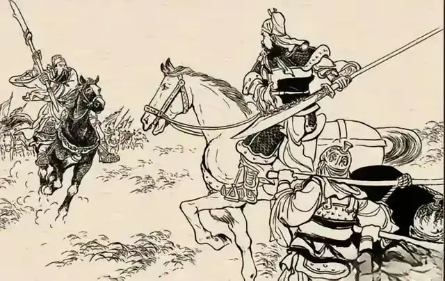 “关羽匹夫，何足道哉！吾此去生擒之，势必挫其三十年之声价。”一将奋然而...