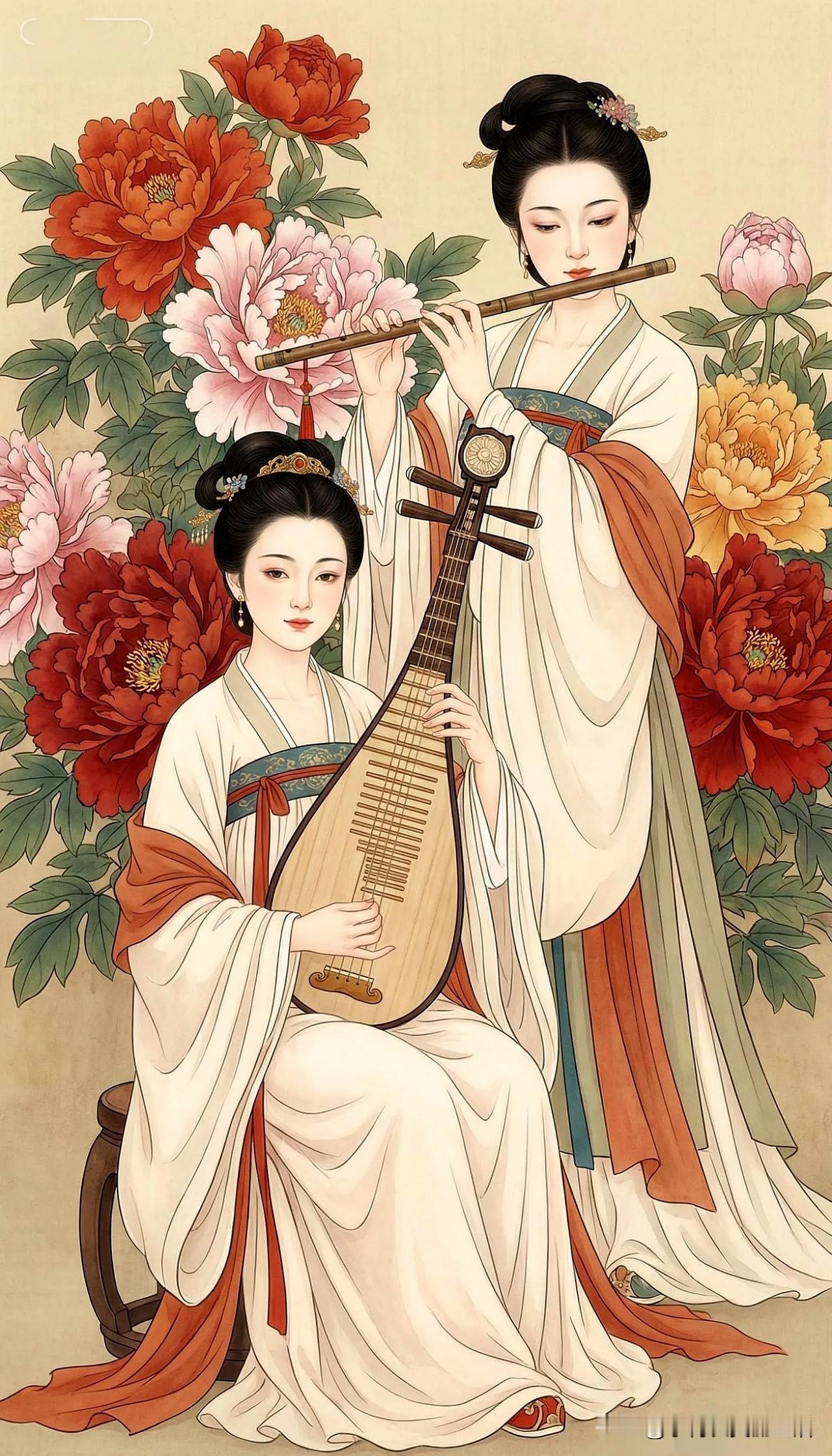 花间奏乐，琴瑟和鸣。