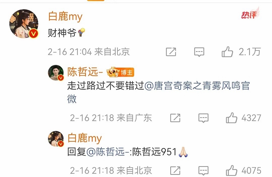 白鹿说陈哲远951