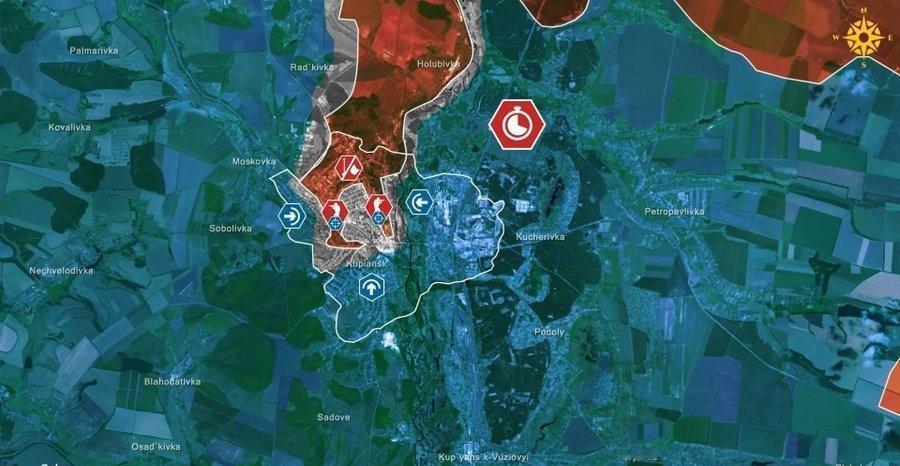 Euromaidan
乌克兰突击部队在切断俄军通往库皮扬斯克的补给线后，正在该镇